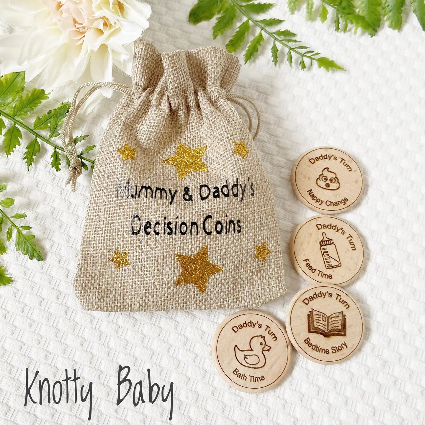 Set decision coins for new parents